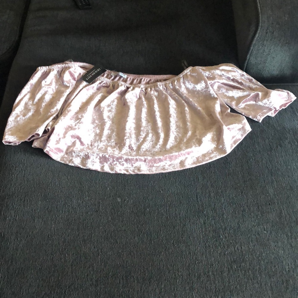 Off the shoulder crop top